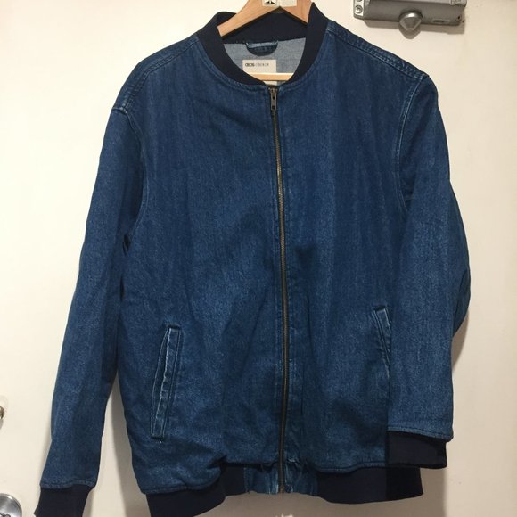 OSOS DENIM BOMBER TALL JACKETS SIZE 6 - Picture 6 of 12